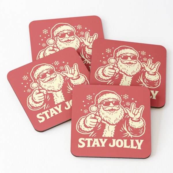 Item preview, Stay Jolly Cool Santa Christmas designed and sold by JerdbordinShop.
