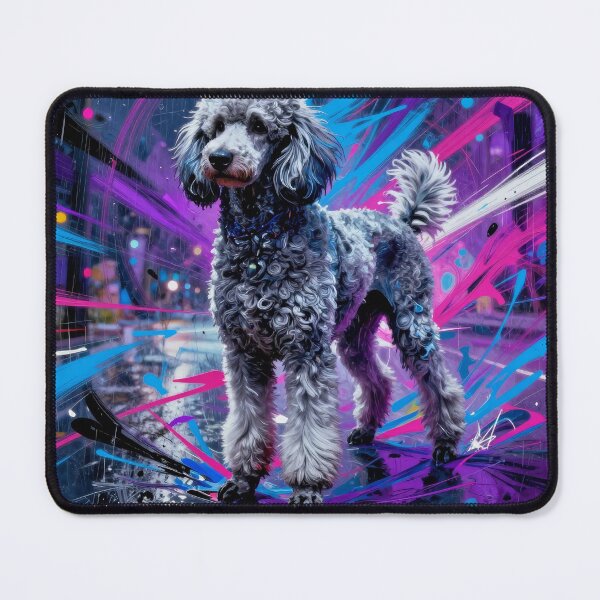 Item preview, Poodle Portrait - Vibrant Modern Art designed and sold by graphicsangels.