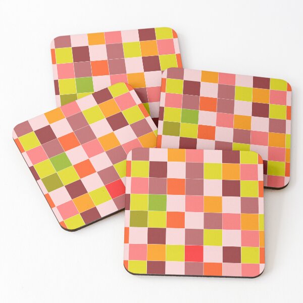 Item preview, Modern Warm Retro Mosaic – Colorful Abstract Grid Pattern designed and sold by DeeLulu.