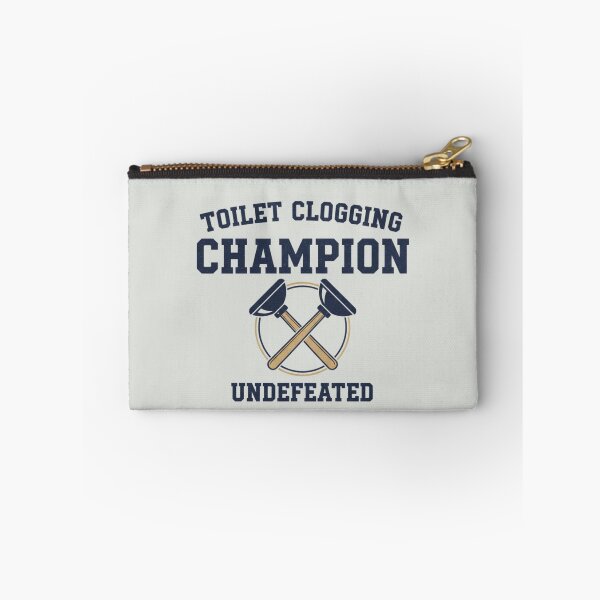 Item preview, Toilet Clogging Champion Undefeated Graphic Design | Varsity Style Plunger Humor designed and sold by axiksa10.
