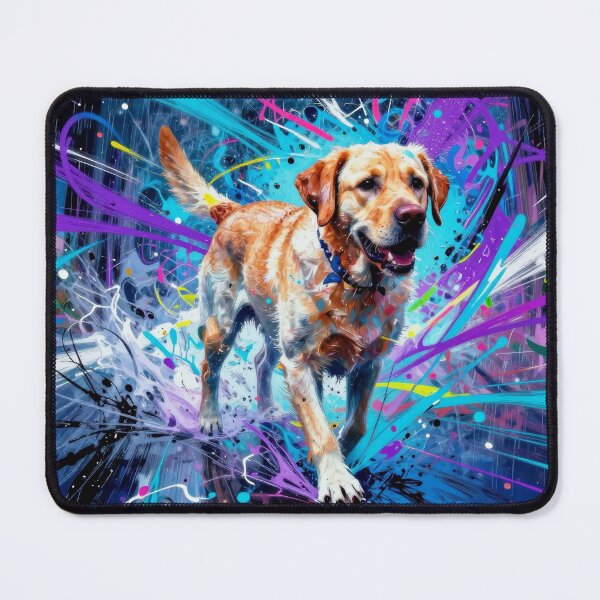 Item preview, Labrador Retriever Portrait - Vibrant Modern Art designed and sold by graphicsangels.