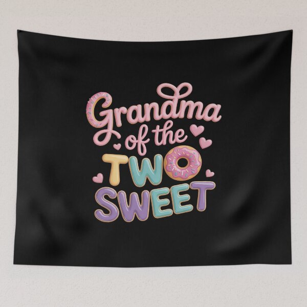 Item preview, Grandma Of The Two Sweet Donut Birthday Family Theme Girl designed and sold by RonnasJackson.