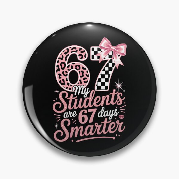 Item preview, My Students Are 67 Days Smarter Six Seven Days 67 Meme 6 7 Coquette Bow Checker designed and sold by pansak.
