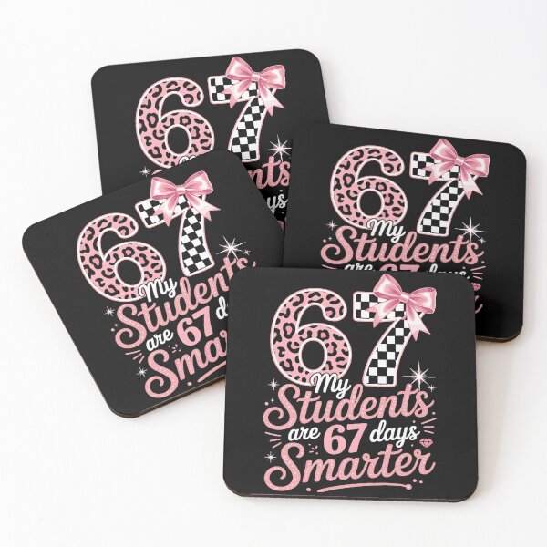 Item preview, My Students Are 67 Days Smarter Six Seven Days 67 Meme 6 7 Coquette Bow Checker designed and sold by pansak.