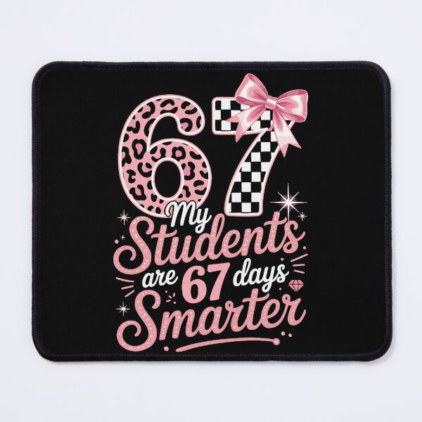 Item preview, My Students Are 67 Days Smarter Six Seven Days 67 Meme 6 7 Coquette Bow Checker designed and sold by pansak.