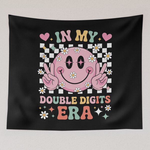 Item preview, Birthday In My Double Digits Era Happy Face designed and sold by DentistLegal.