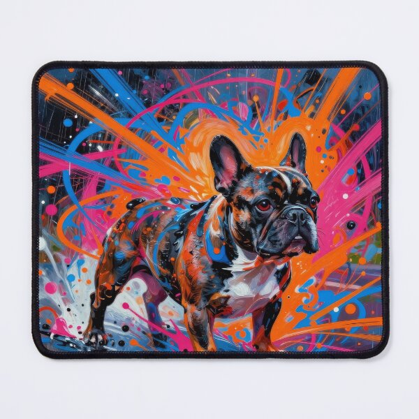 Item preview, French Bulldog Portrait - Colorful Modern Frenchie Vibrant Modern Art  designed and sold by graphicsangels.