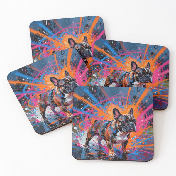 Item preview, French Bulldog Portrait - Colorful Modern Frenchie Vibrant Modern Art  designed and sold by graphicsangels.