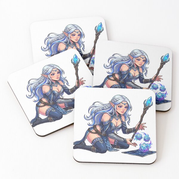 Item preview, Roll for Magic: Elven Sorcerer Rolling Dice designed and sold by SkinnyFlatWhite.