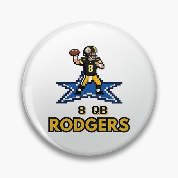 Item preview, Steelers QB Aaron Rodgers as Retro Video Game Character designed and sold by guitarchalk.