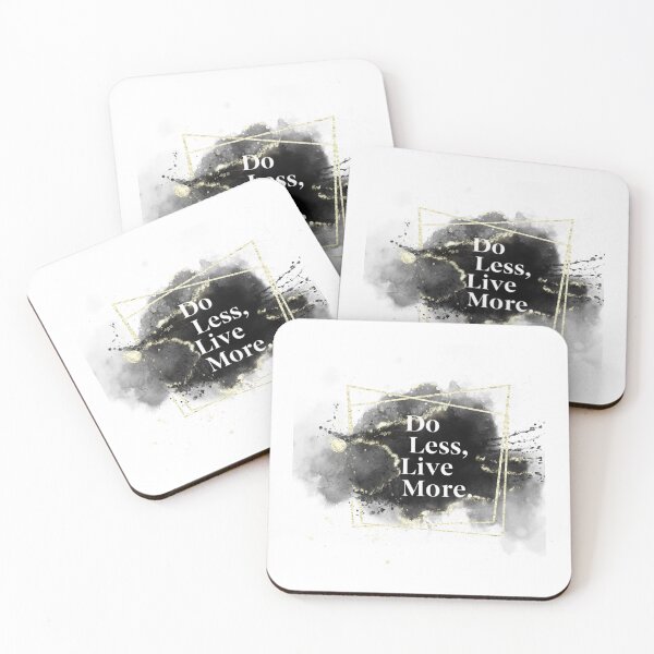 Item preview, Minimalist typography: Do Less, Live More in clean sans-serif, neutral tones designed and sold by tsintsinshop.
