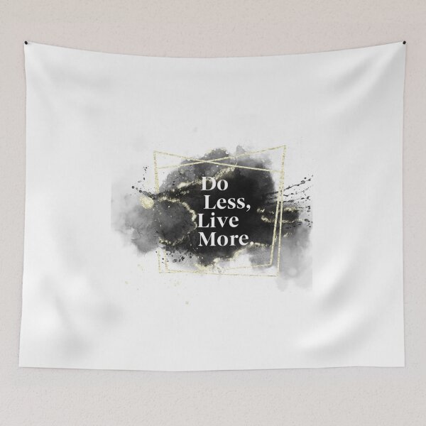 Item preview, Minimalist typography: Do Less, Live More in clean sans-serif, neutral tones designed and sold by tsintsinshop.