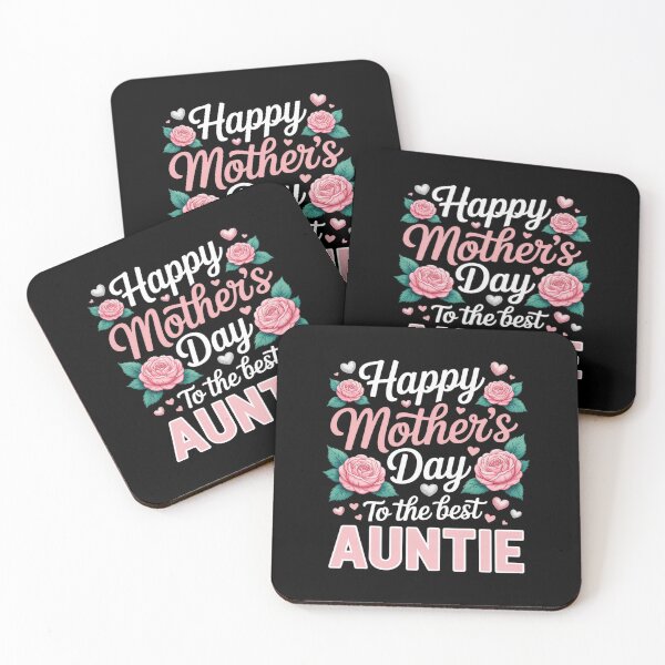 Item preview, Happy Mother's Day To The Best Auntie Flowers Cute Family designed and sold by RonnasJackson.