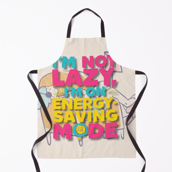 Item preview, I’m Not Lazy, I’m On Energy-Saving Mode” — bold playful typography, bright colors, meme-style layout designed and sold by tsintsinshop.