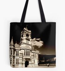Sunny Day at the Pierhead Building. Tote Bag