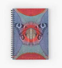 Mystic Wings - Red and Blue Spiral Notebook