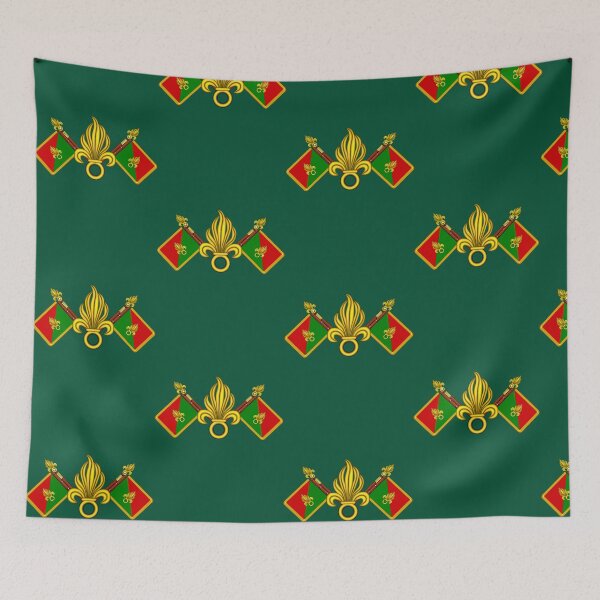 Item preview, Französische Fremdenlegion - Fanion und Granaten designed and sold by BeksStitch.