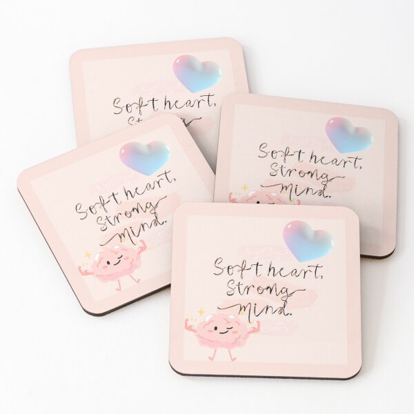 Item preview, Soft Heart. Strong Mind.” — pastel colors, clean layout, self-love niche designed and sold by tsintsinshop.