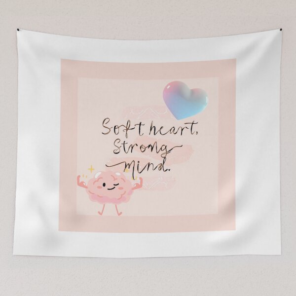 Item preview, Soft Heart. Strong Mind.” — pastel colors, clean layout, self-love niche designed and sold by tsintsinshop.