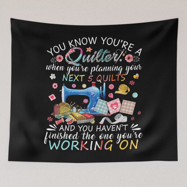 Item preview, You Know You'Re A Quilter Quilting Buttons Sewing Machine designed and sold by pfanodlnazb.