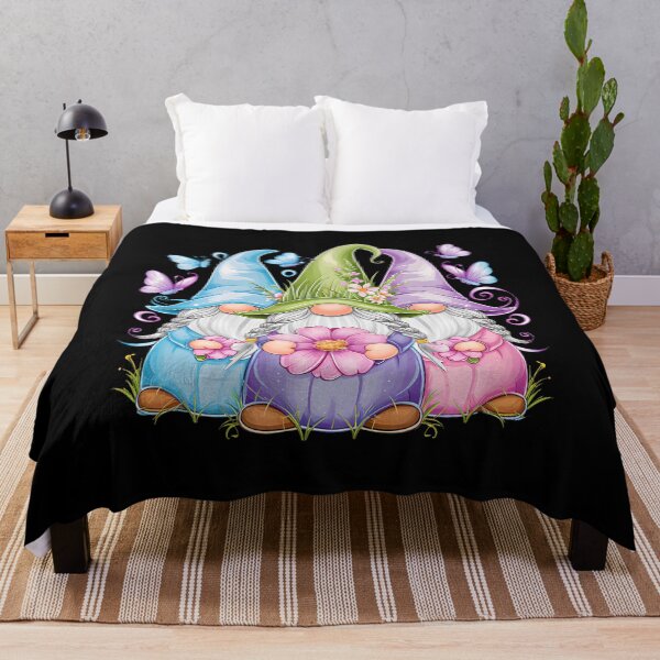 Item preview, Adorable Gnomes Holding Flowers With Butterflies designed and sold by elihletoriong.