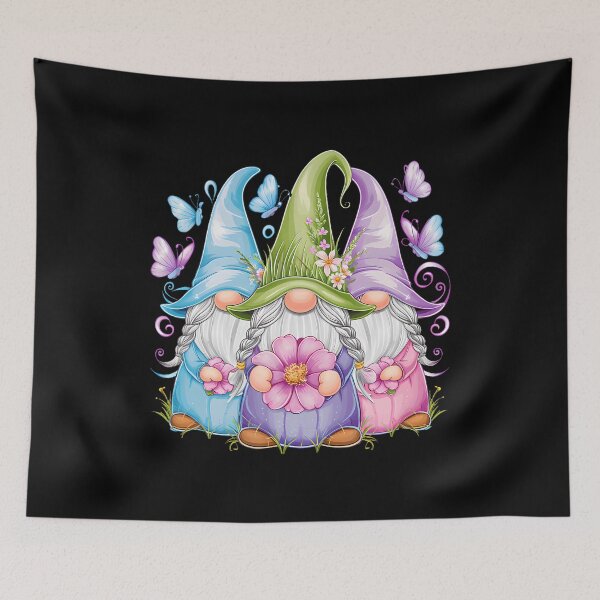 Item preview, Adorable Gnomes Holding Flowers With Butterflies designed and sold by elihletoriong.