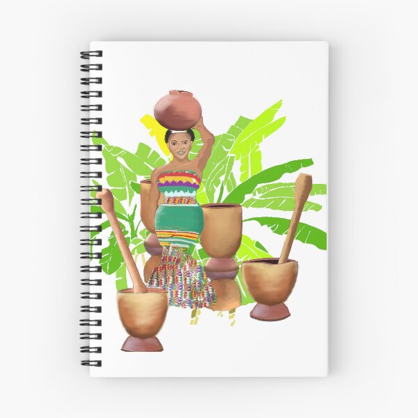 Item preview, African woman with pot on her head designed and sold by DARKOENT.