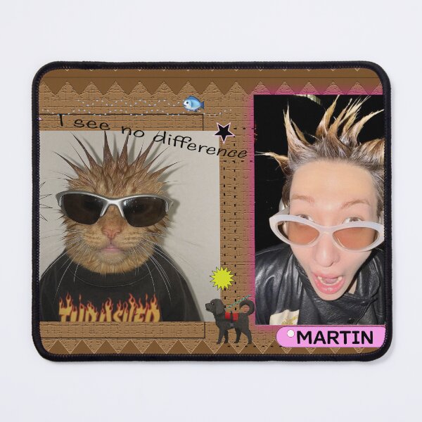 Item preview, Cortis Martin Cat Meme designed and sold by Greatbluewhale3.
