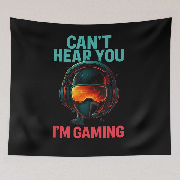 Item preview, Can't Hear You I'M Gaming Funny Gamer Headset Art designed and sold by walemagloodth.