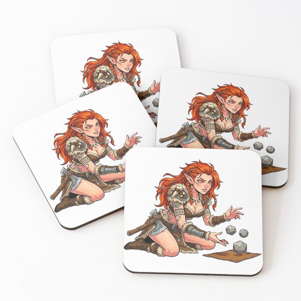 Item preview, Roll for Rage: Elven Barbarian Rolling Dice designed and sold by SkinnyFlatWhite.