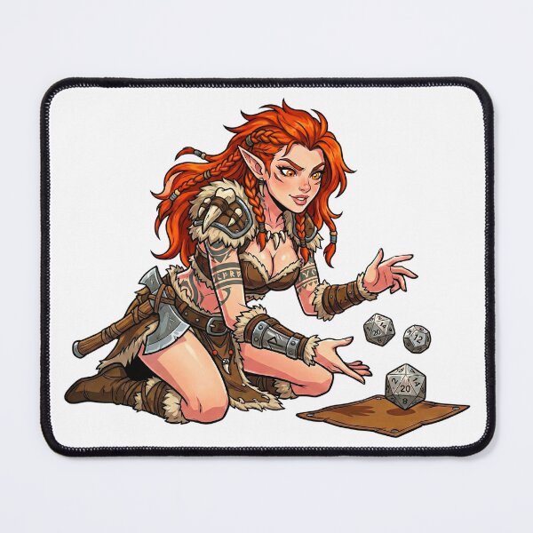 Item preview, Roll for Rage: Elven Barbarian Rolling Dice designed and sold by SkinnyFlatWhite.