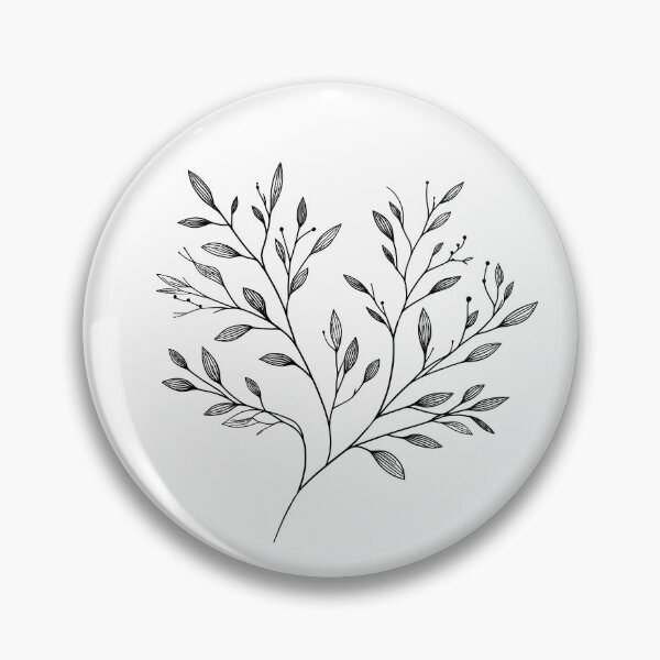 Item preview, Minimal Leafy Branch Line Art designed and sold by oynipshop.