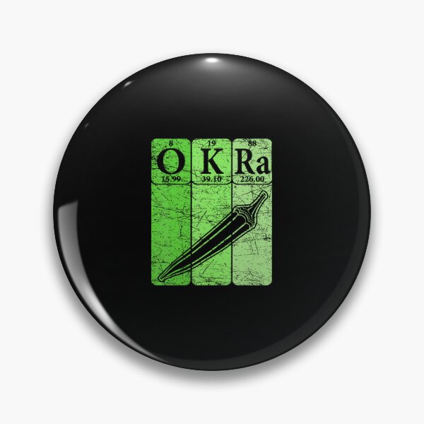 Item preview, Okra Periodic Table Elements Okra Vegetable Retro designed and sold by elihletoriong.