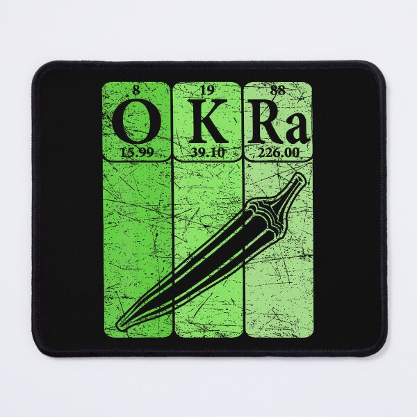 Item preview, Okra Periodic Table Elements Okra Vegetable Retro designed and sold by elihletoriong.