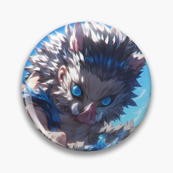 Item preview, Inosuke Hashibira Demon Slayer Anime Water Wild Action Dynamic Blue Energy designed and sold by CarlosBender.
