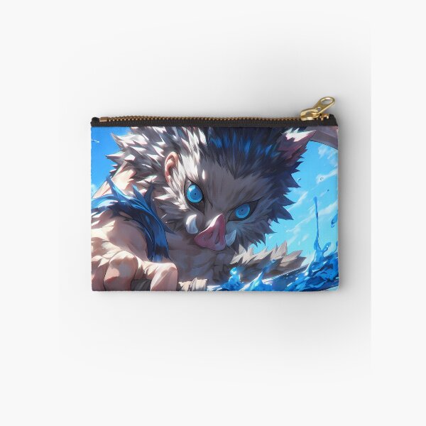 Item preview, Inosuke Hashibira Demon Slayer Anime Water Wild Action Dynamic Blue Energy designed and sold by CarlosBender.