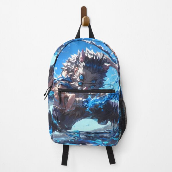 Item preview, Inosuke Hashibira Demon Slayer Anime Water Wild Action Dynamic Blue Energy designed and sold by CarlosBender.