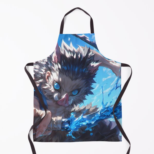 Item preview, Inosuke Hashibira Demon Slayer Anime Water Wild Action Dynamic Blue Energy designed and sold by CarlosBender.