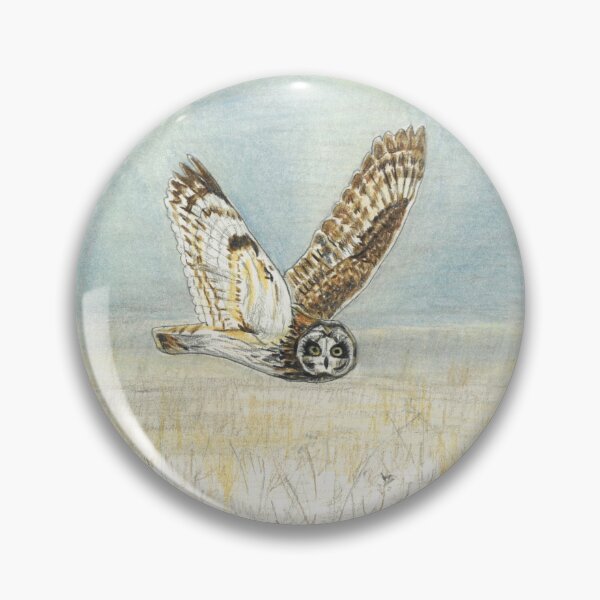 Item preview, Short-eared Owl flying drawing designed and sold by skwinnicki.