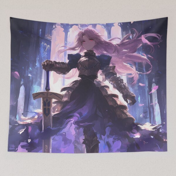 Item preview, Illyasviel Von Einzbern Fate Stay Night Anime Gothic Cathedral Purple Mystic Anime Girl designed and sold by CarlosBender.