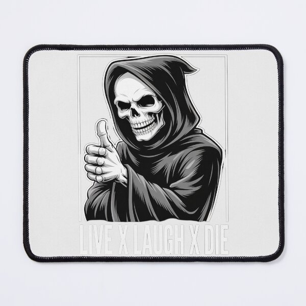 Item preview, Spooky Skeleton Halloween Live Laugh Die Thumbs Up designed and sold by countntenov.