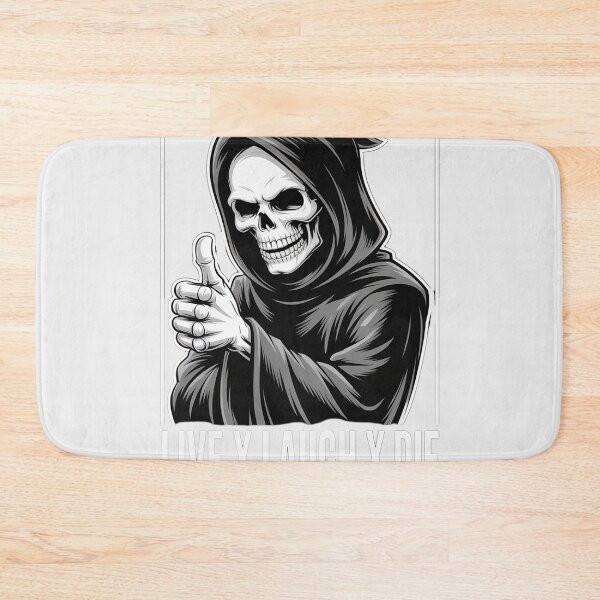 Item preview, Spooky Skeleton Halloween Live Laugh Die Thumbs Up designed and sold by countntenov.