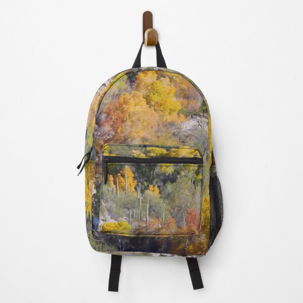 Item preview, Lovely Fall Trees Saguaro Cacti designed and sold by simonjayphotos.