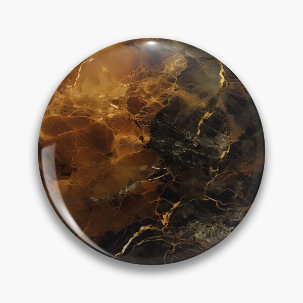 Item preview, Golden Caramel Hues And Black Marbled Art Abstract designed and sold by DEC02.