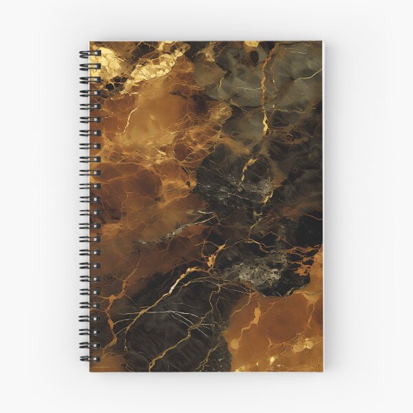 Item preview, Golden Caramel Hues And Black Marbled Art Abstract designed and sold by DEC02.