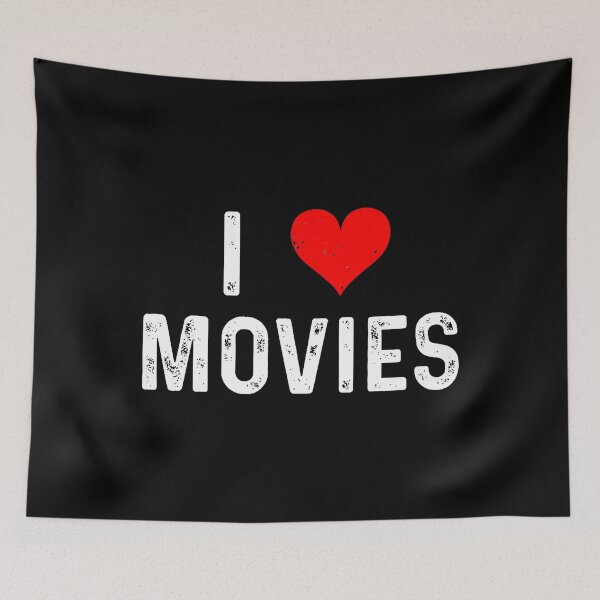 Item preview, I Love Movies - Heart - Theatre Cinema Popcorn Actor Actress designed and sold by prabuniard.