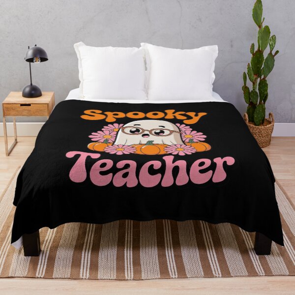 Item preview, Spooky Teacher Ghost Floral Checkered Halloween designed and sold by countntenov.