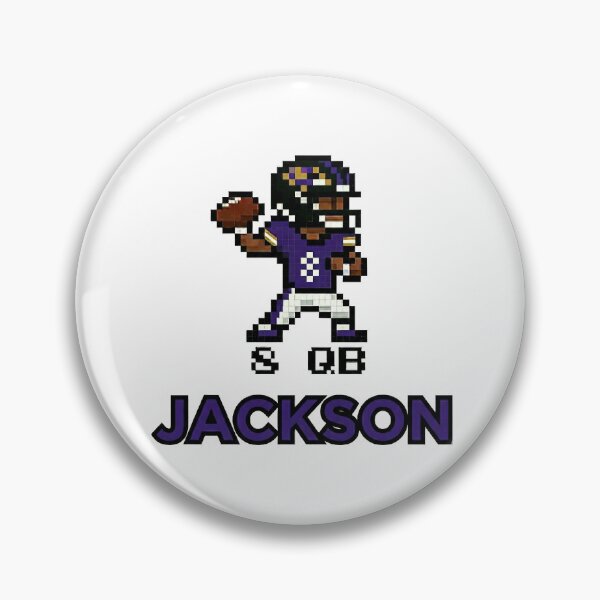 Item preview, Ravens Quarterback Lamar Jackson as a Retro NFL Video Game Character designed and sold by guitarchalk.