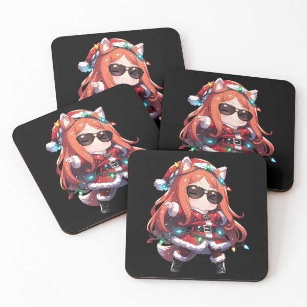 Item preview, Holo Spice And Wolf Anime Christmas Chibi Santa Cute Funny Lights Girl designed and sold by CarlosBender.
