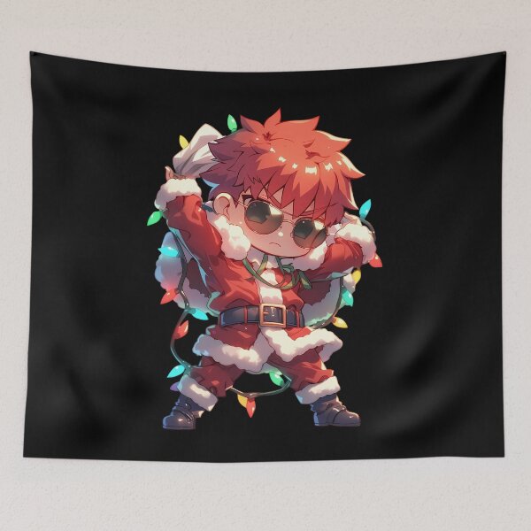 Item preview, Shirou Emiya Fate Stay Night Christmas Chibi Santa Festive Lights Anime designed and sold by CarlosBender.